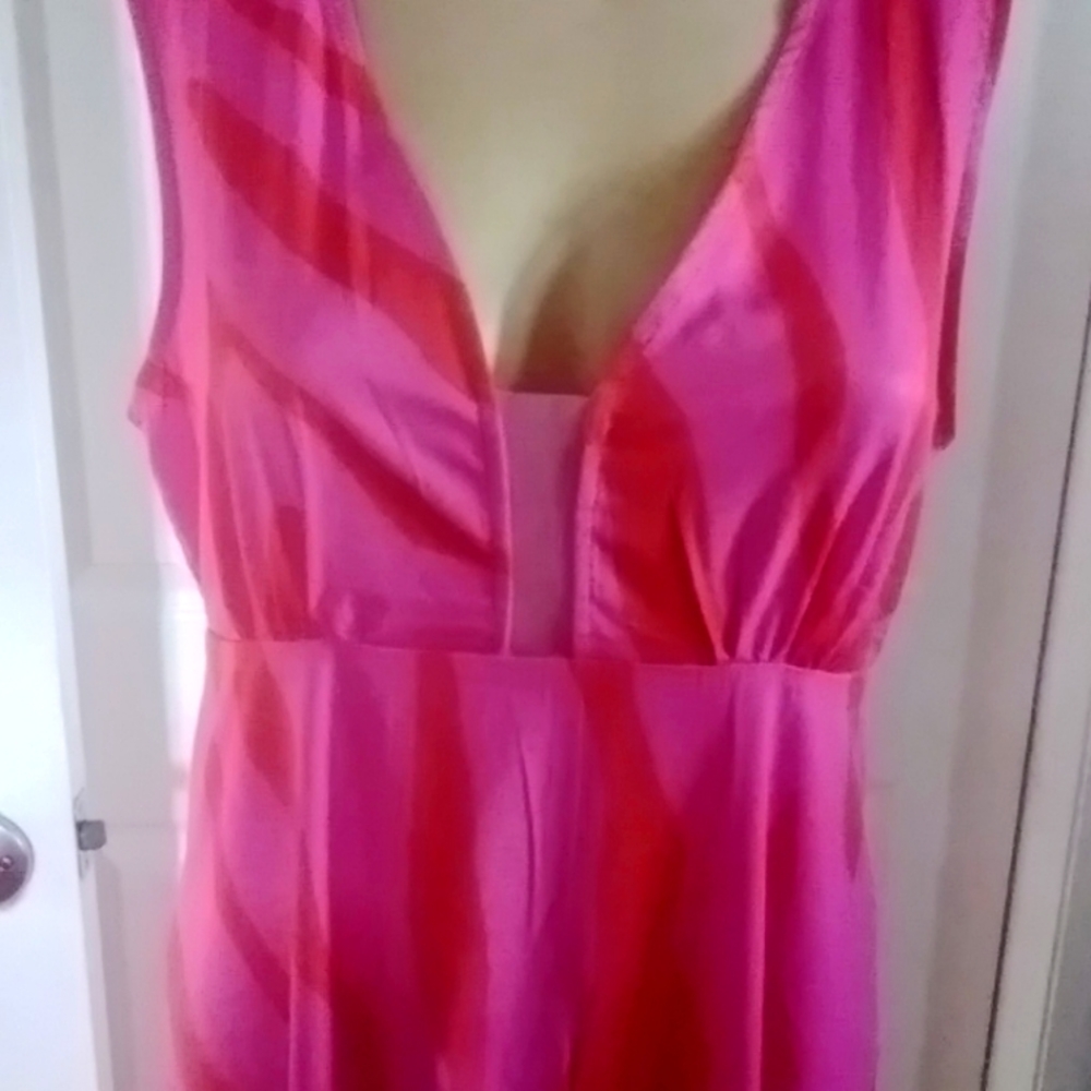 NWT: MADE WITH  LOVE ❤ PINK AND RED MAXI DRESS  SIZE M